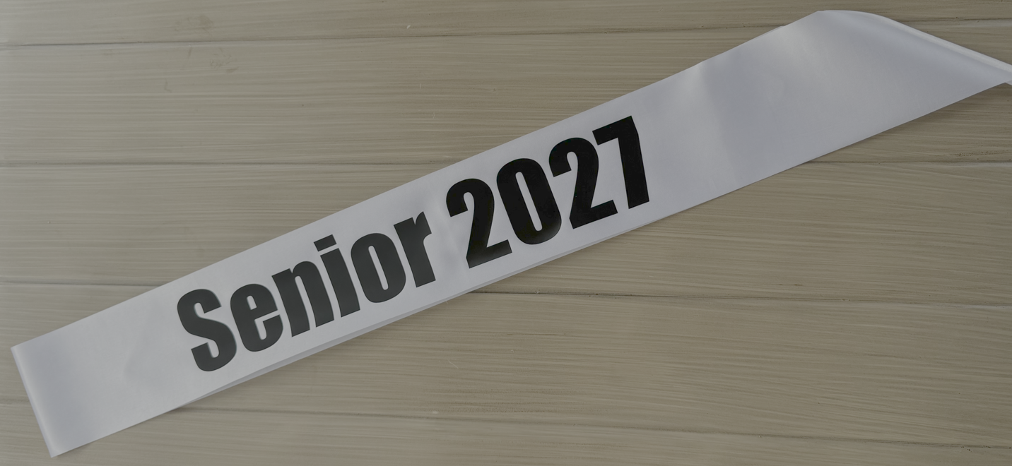 Senior Sash with Graduating Year(For 1st Day of School)