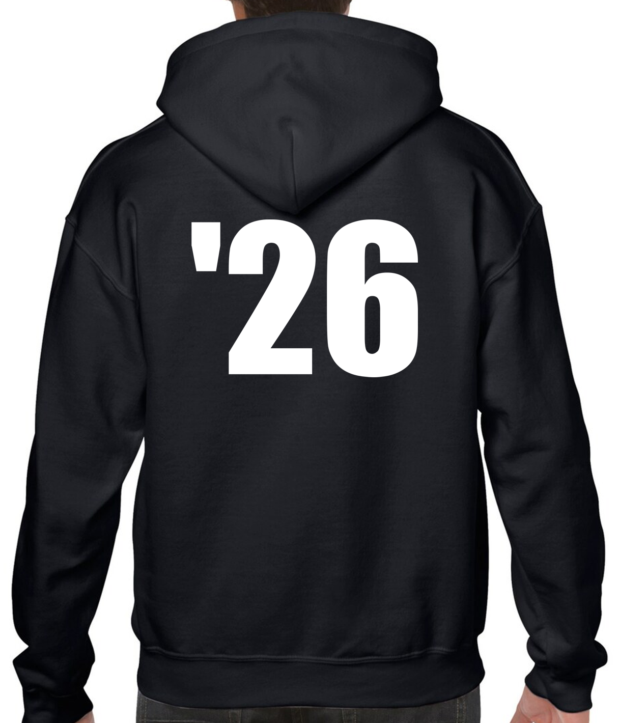 Senior Black Hoodie Sweatshirt with NO LAST NAME