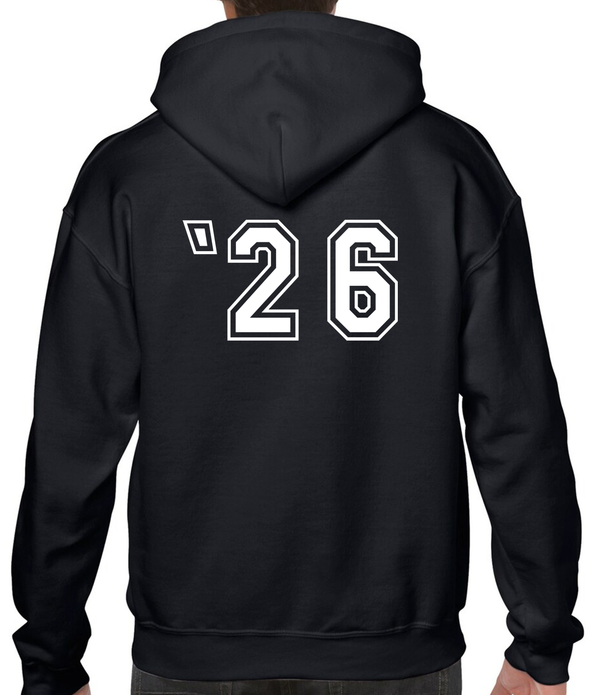 Senior Black Hoodie Sweatshirt with NO LAST NAME