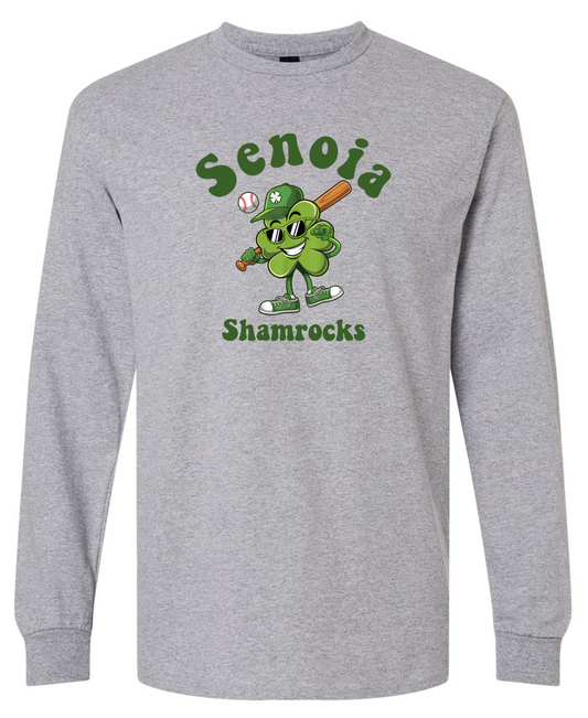 Senoia Shamrock Baseball Long Sleeve T-shirts