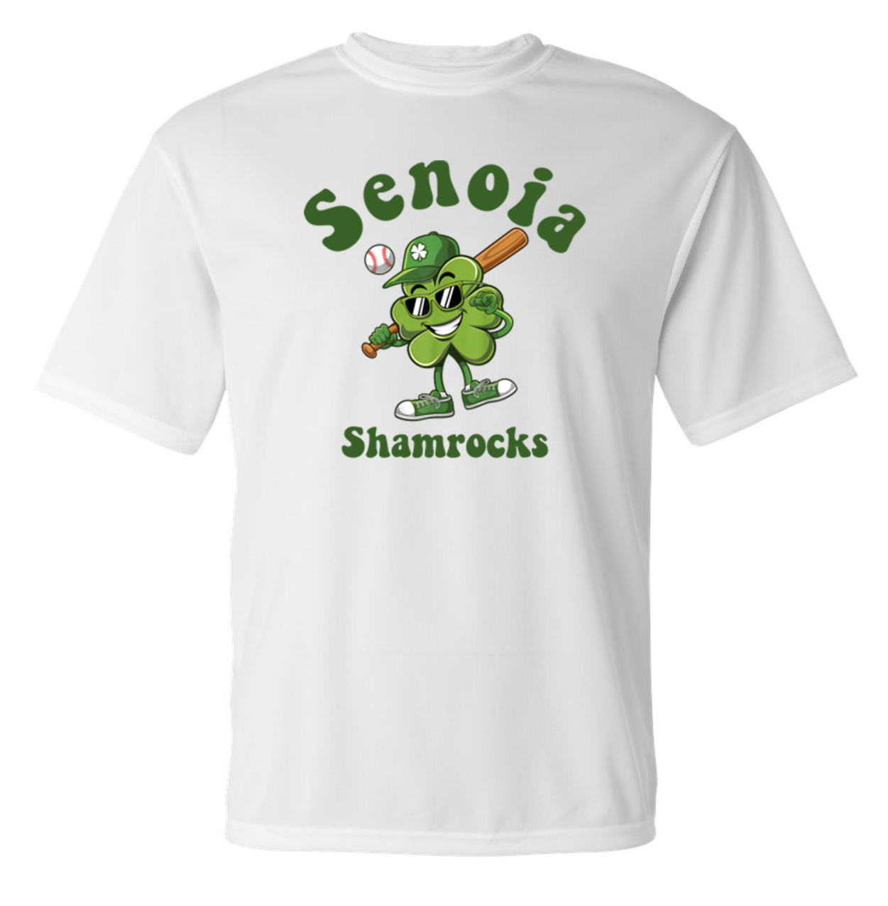 Senoia Shamrock Baseball Short Sleeve Dri-fit T-shirts