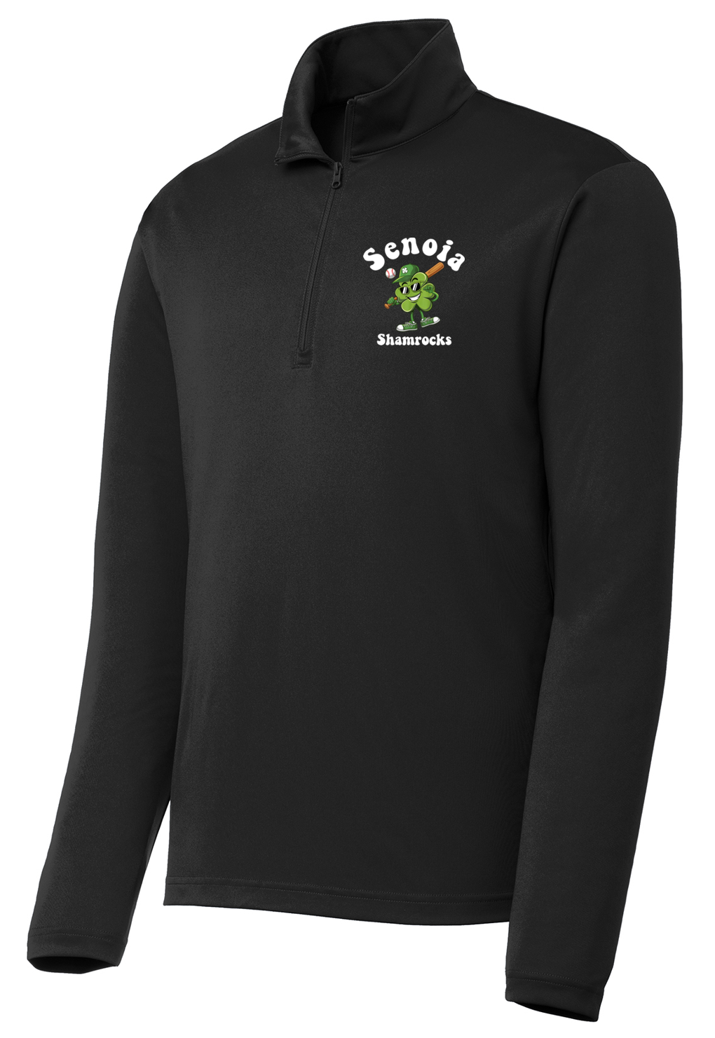 Senoia Shamrock Baseball 1/4 Zip Lightweight Pull Over Jacket