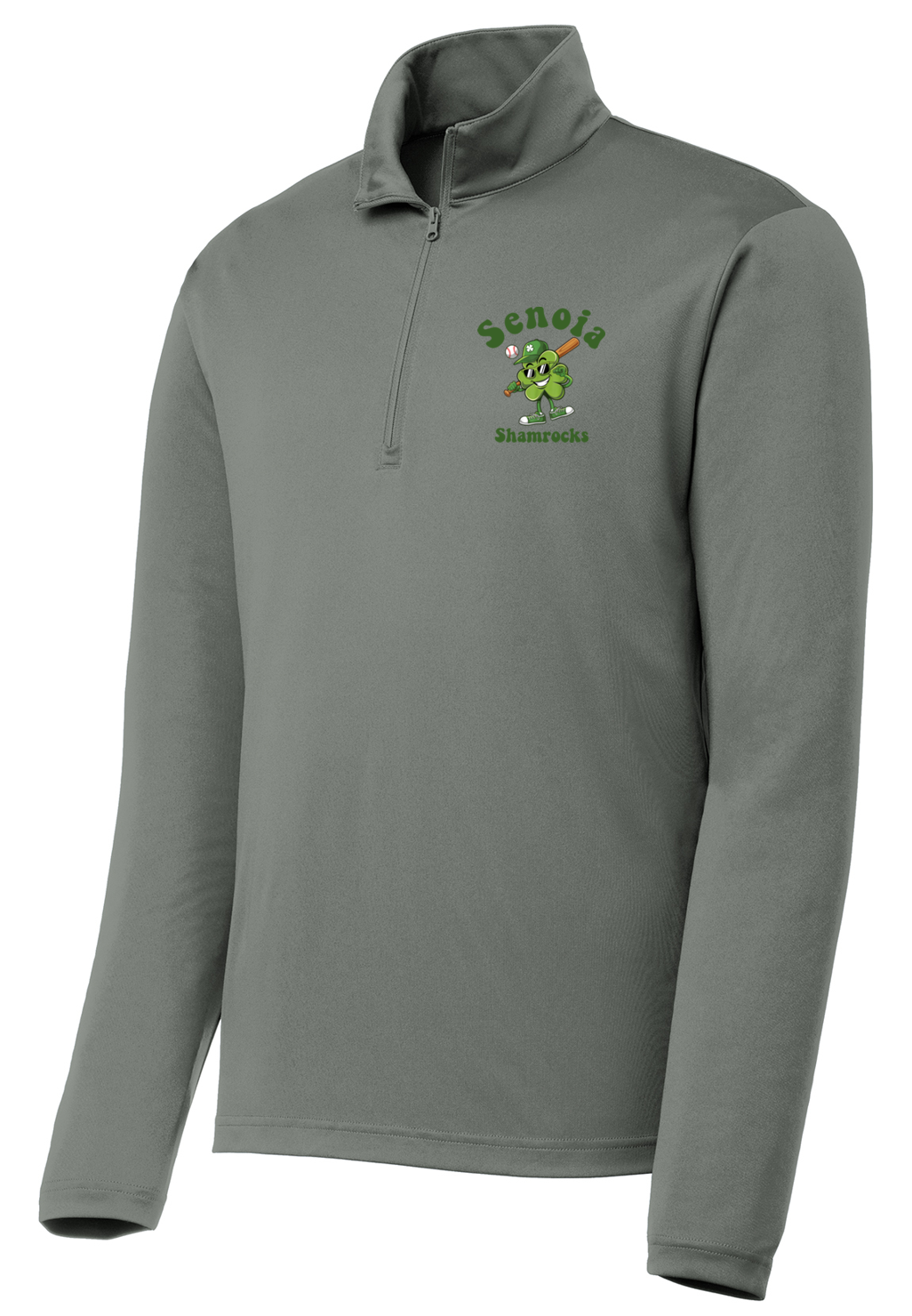 Senoia Shamrock Baseball 1/4 Zip Lightweight Pull Over Jacket