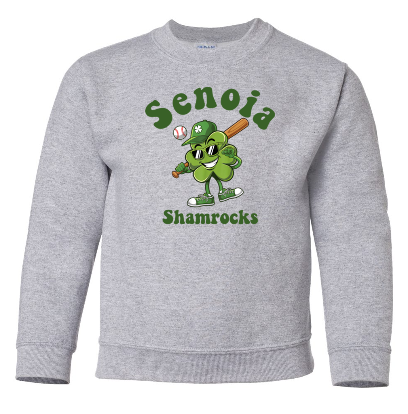 Senoia Shamrock Baseball Toddler Crewneck Sweatshirt
