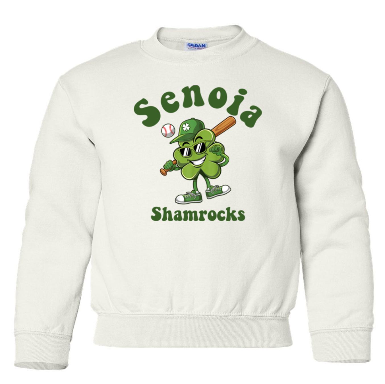 Senoia Shamrock Baseball Toddler Crewneck Sweatshirt