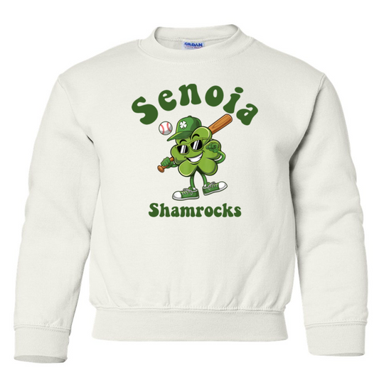 Senoia Shamrock Baseball Toddler Crewneck Sweatshirt