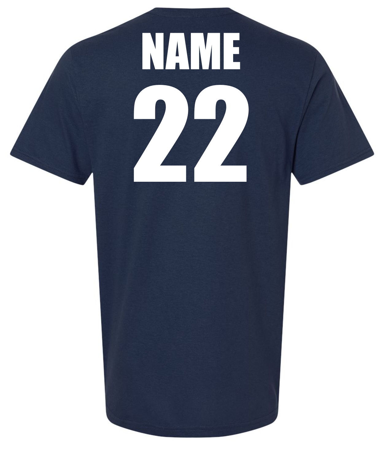Smokies Baseball Navy Short Sleeve Cotton T-shirts w/ Personalization