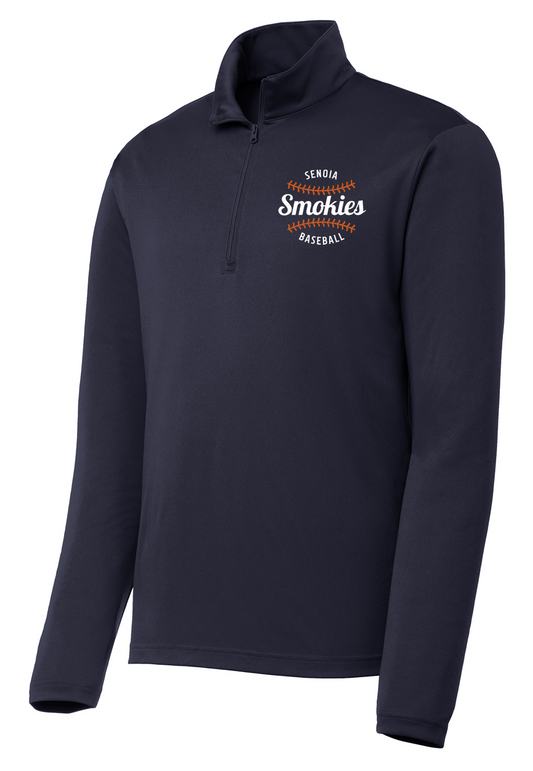 Smokies Baseball 1/4 Zip Lightweight Pull Over Jacket