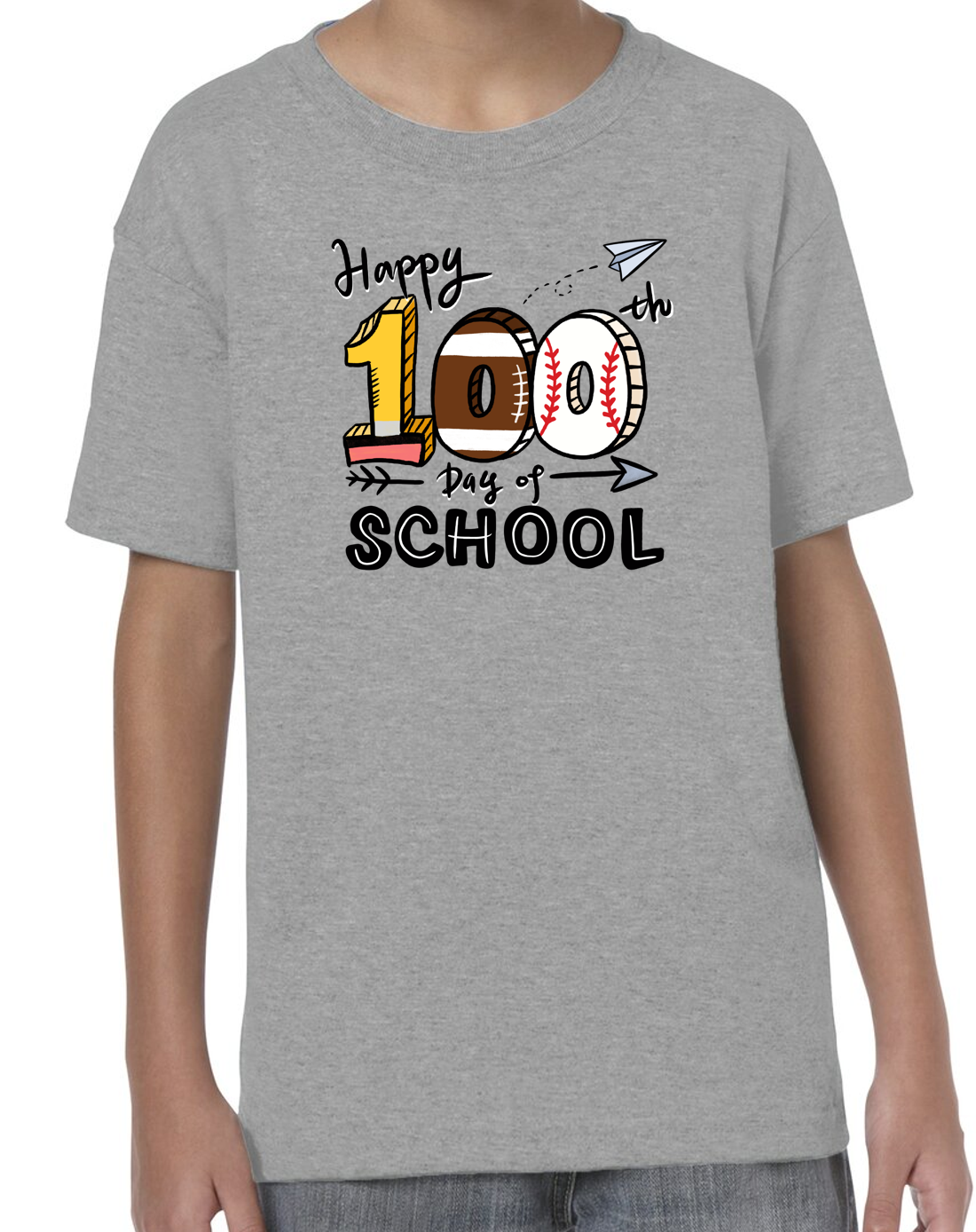 TCS "100 Days of School Sports" T-shirt