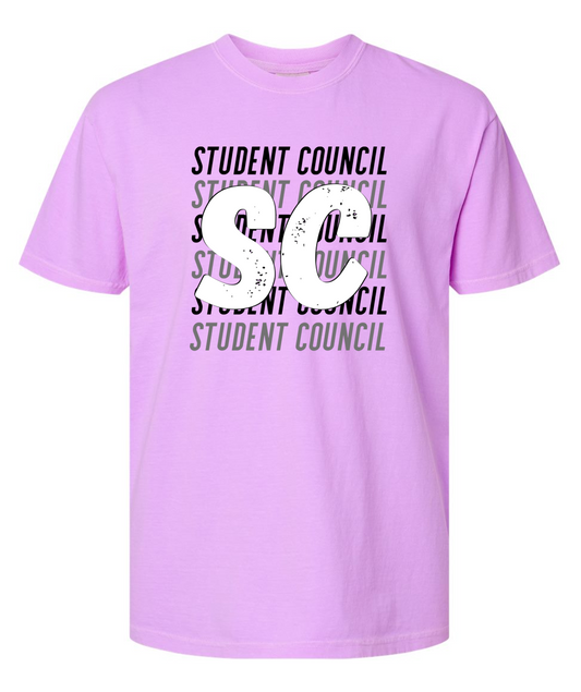TCS Student Council Comfort Colors Short Sleeve T-Shirt 2026-2027 *REQUIRED*