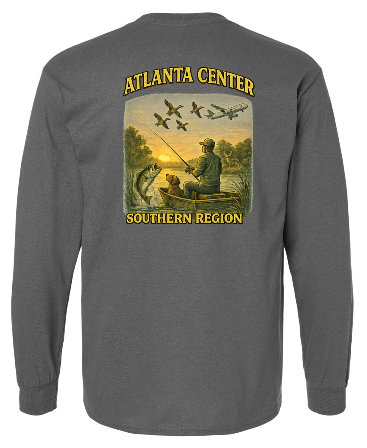 Atlanta Center Outdoor Long Sleeve Cotton T-shirts