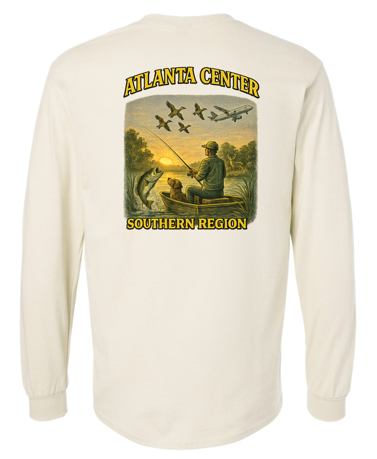 Atlanta Center Outdoor Long Sleeve Cotton T-shirts