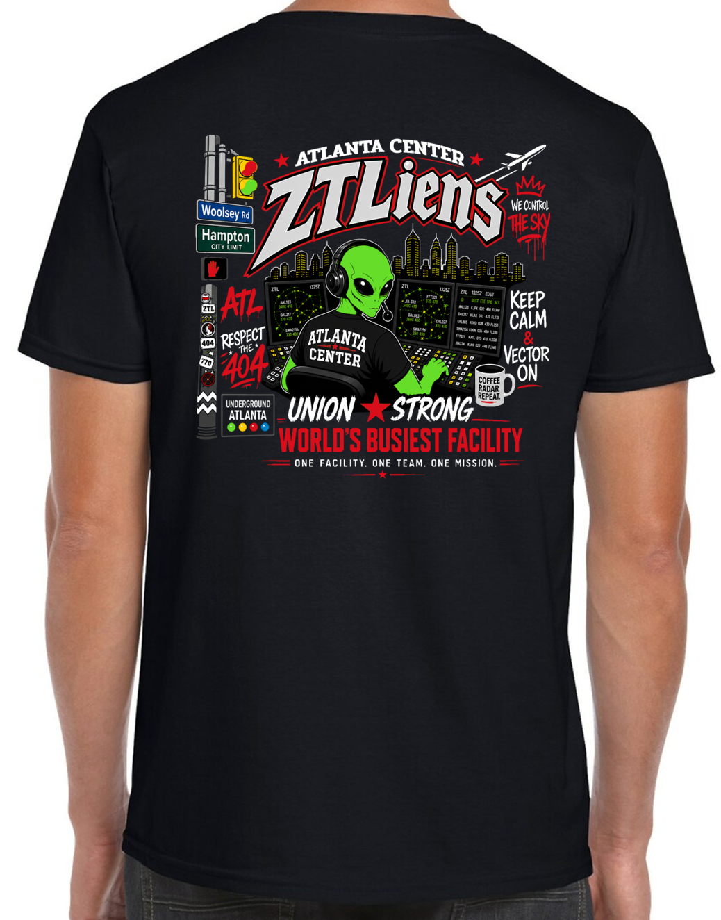 Atlanta Center ZTLiens Short Sleeve Cotton T-Shirt