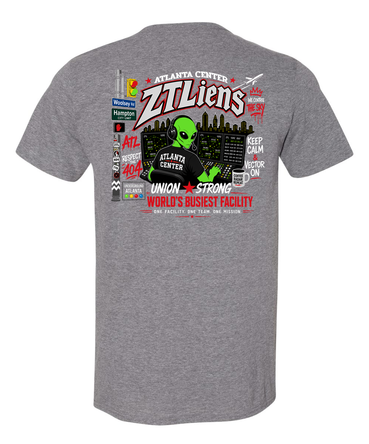 Atlanta Center ZTLiens Short Sleeve Cotton T-Shirt