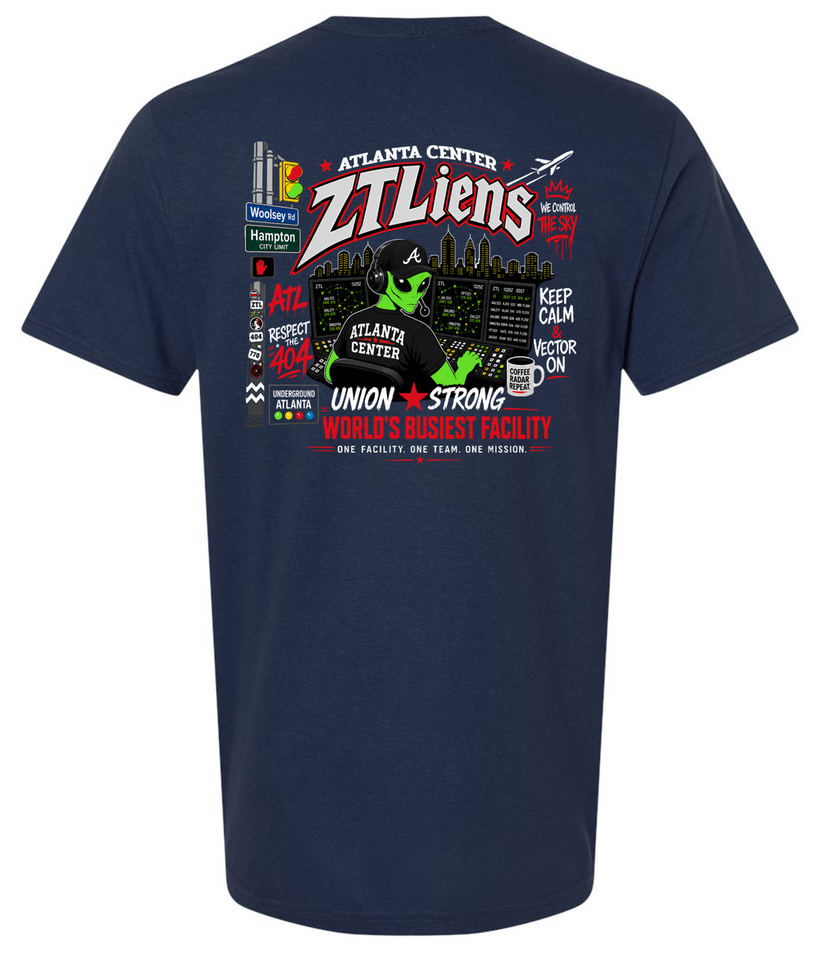 Atlanta Center ZTLiens Short Sleeve Cotton T-Shirt
