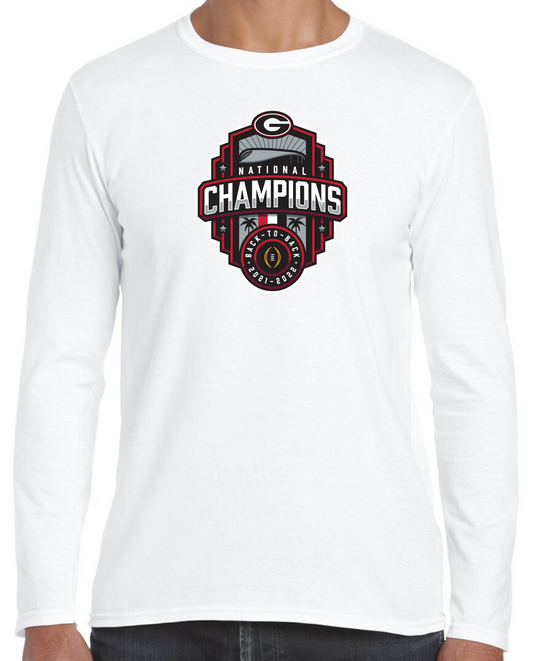 Back to Back Championship Logo Youth and Adult Long Sleeve T-Shirt