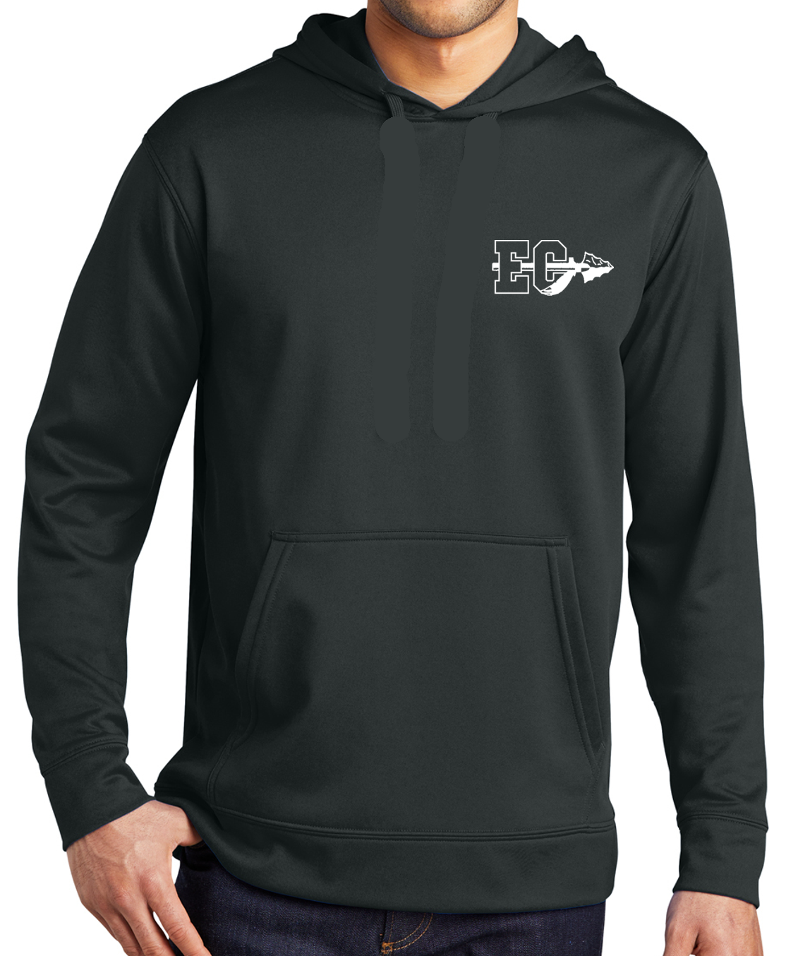 EC Middle Logo w/ Arrow Performance Hoodie Sweatshirt