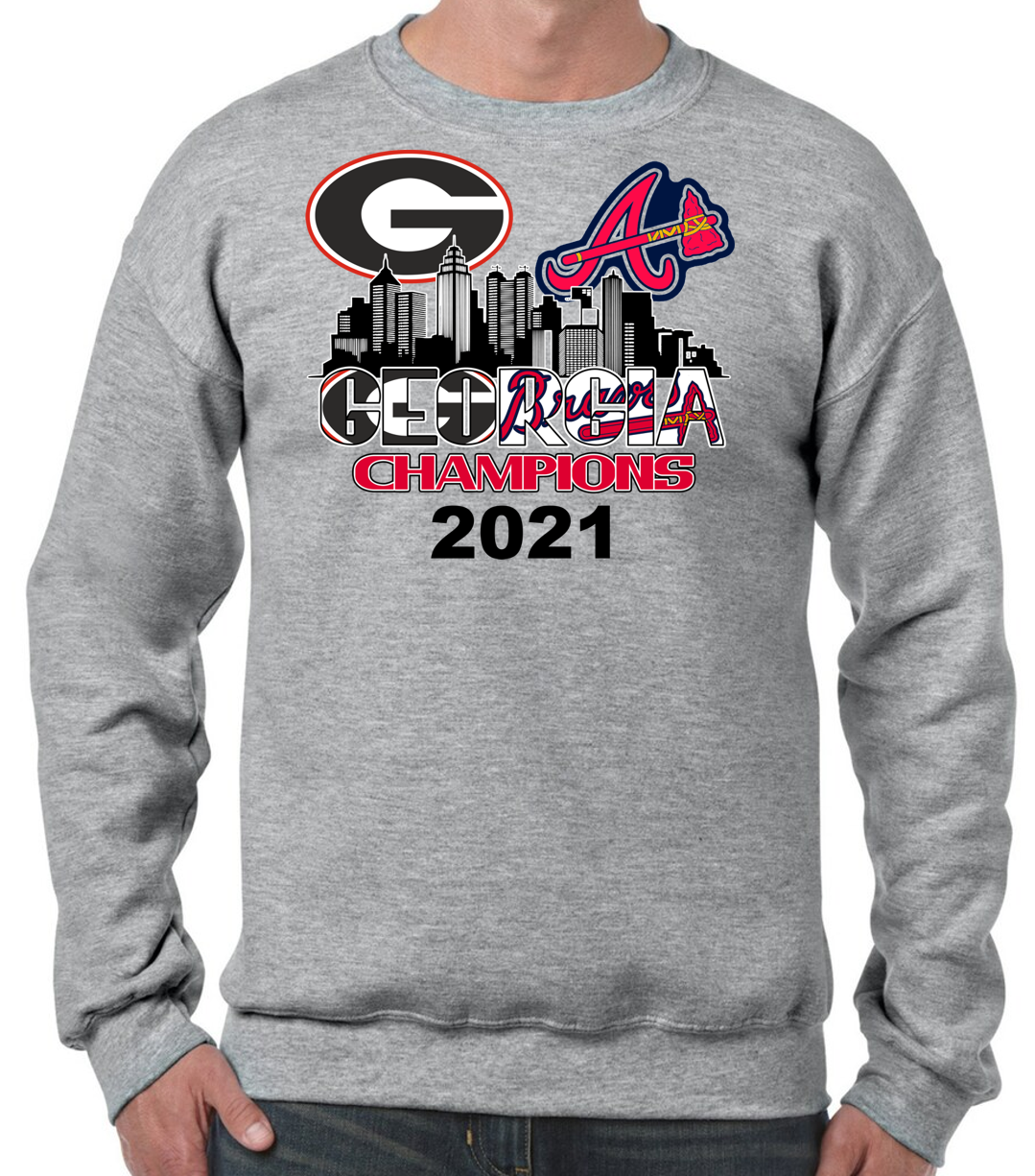 GA Champs Braves/UGA Crewneck Sweatshirt