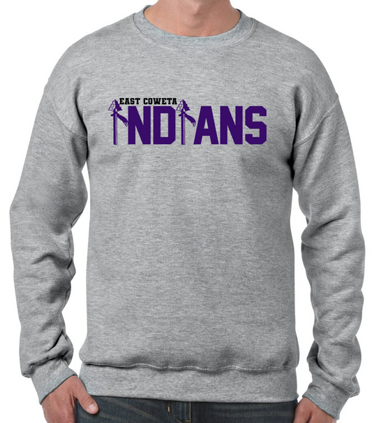 EC Middle Indians Word Crewneck Sweatshirt