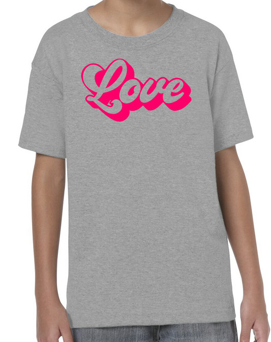 Love Retro Kid Short Sleeve T-Shirt