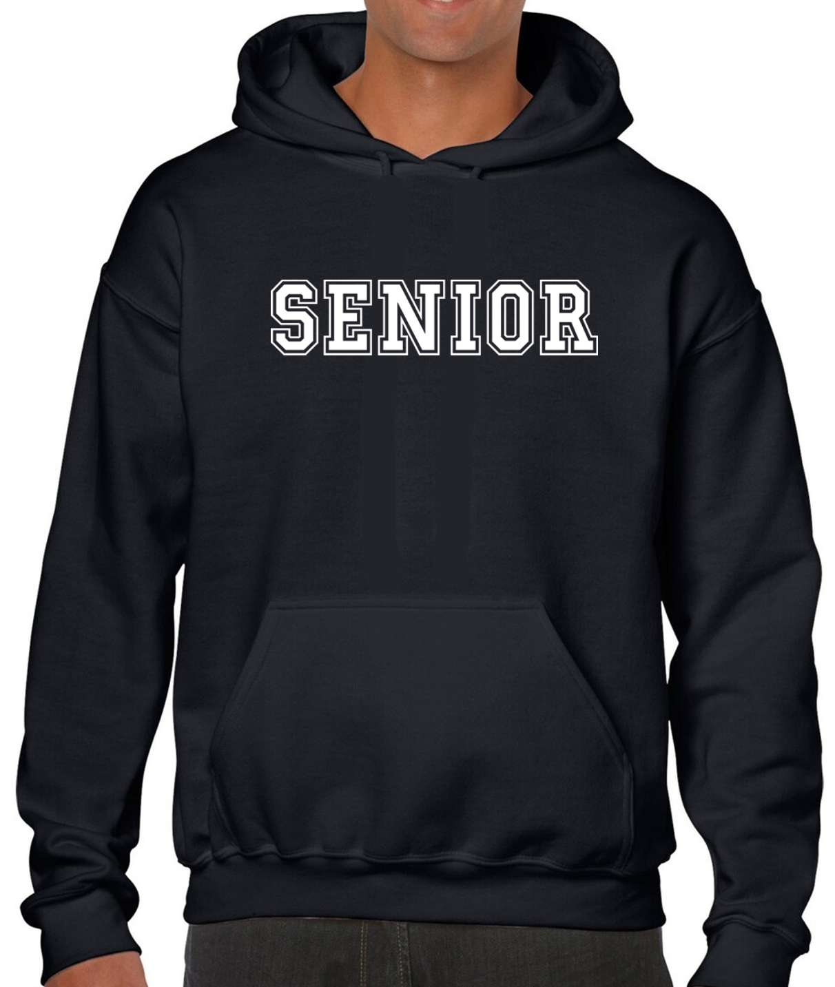 Senior Black Hoodie Sweatshirt with NO LAST NAME