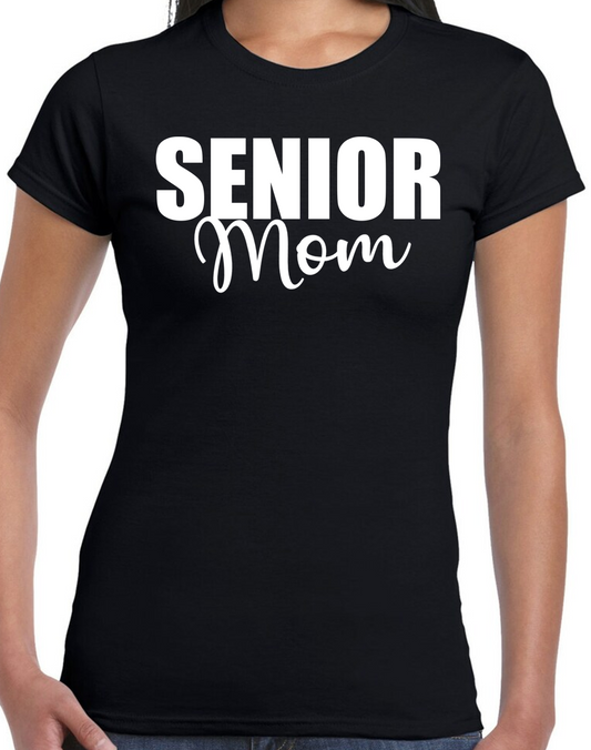 Senior Mom Black Short Sleeve T-Shirt