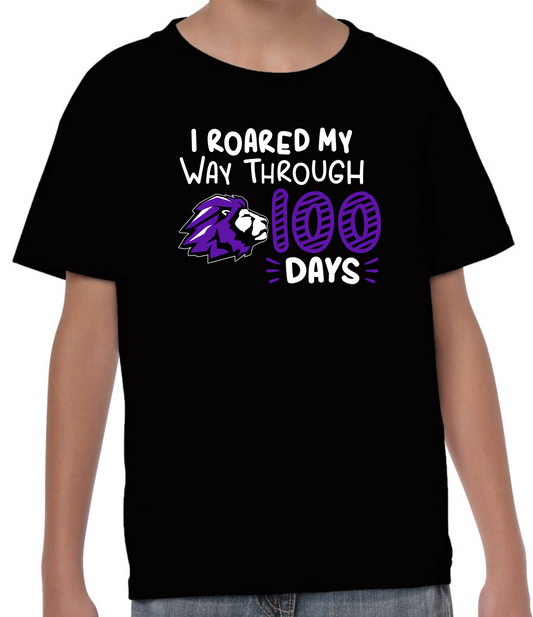 TCS "I Roared My Way 100 Days" T-shirt